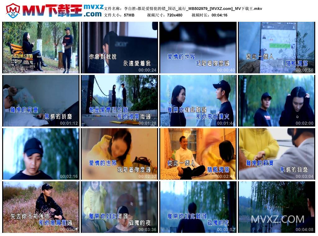 李自胜-都是爱情犯的错_国语_流行_MB502979